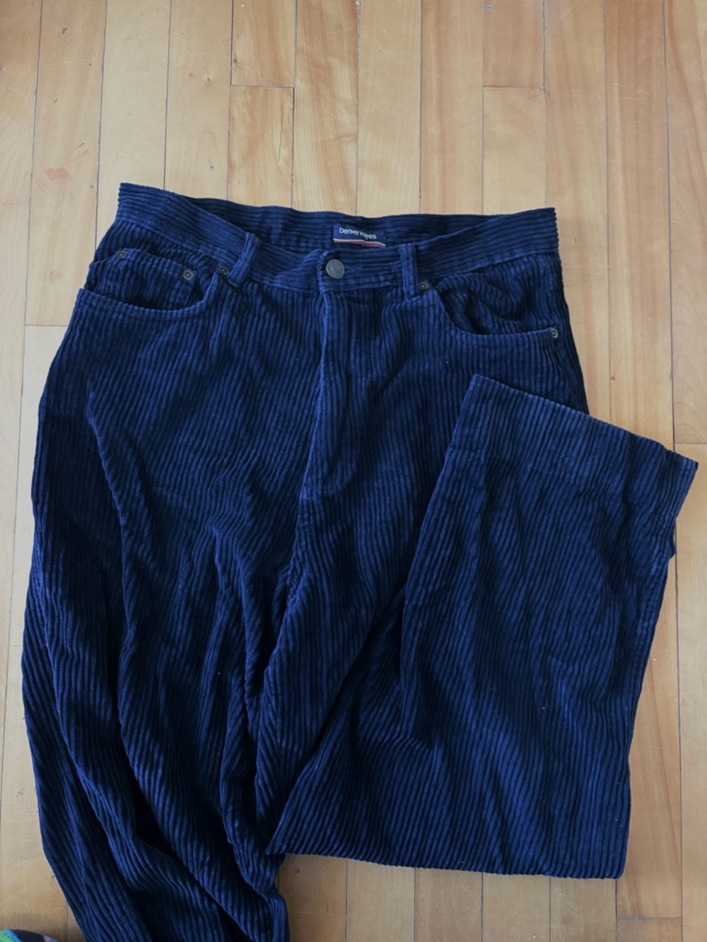 Denver Hayes Deep Navy Corduroy Trousers